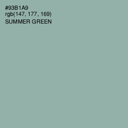 #93B1A9 - Summer Green Color Image