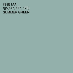 #93B1AA - Summer Green Color Image