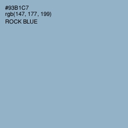 #93B1C7 - Rock Blue Color Image