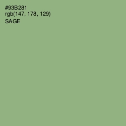 #93B281 - Sage Color Image