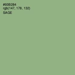 #93B284 - Sage Color Image