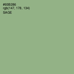#93B286 - Sage Color Image