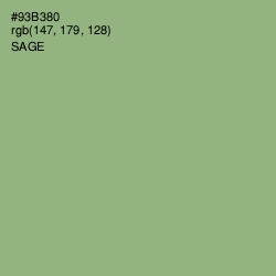 #93B380 - Sage Color Image