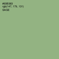 #93B383 - Sage Color Image