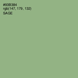 #93B384 - Sage Color Image