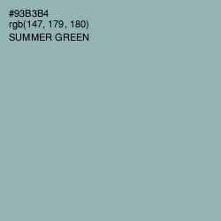 #93B3B4 - Summer Green Color Image