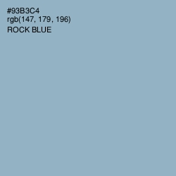 #93B3C4 - Rock Blue Color Image