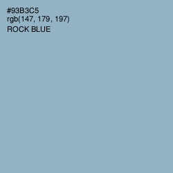 #93B3C5 - Rock Blue Color Image