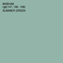#93B4A8 - Summer Green Color Image