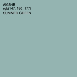 #93B4B1 - Summer Green Color Image