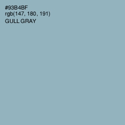 #93B4BF - Gull Gray Color Image