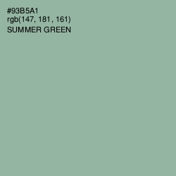 #93B5A1 - Summer Green Color Image