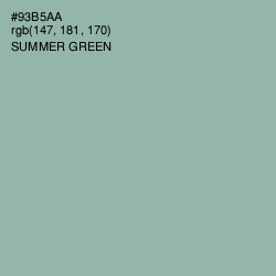 #93B5AA - Summer Green Color Image