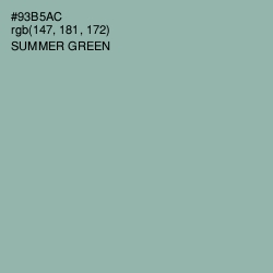 #93B5AC - Summer Green Color Image