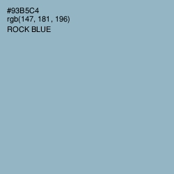 #93B5C4 - Rock Blue Color Image