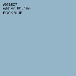 #93B5C7 - Rock Blue Color Image