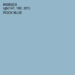 #93B6C9 - Rock Blue Color Image