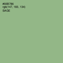 #93B786 - Sage Color Image