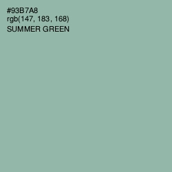 #93B7A8 - Summer Green Color Image