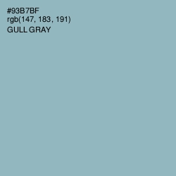 #93B7BF - Gull Gray Color Image