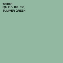 #93B8A1 - Summer Green Color Image