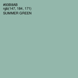 #93B8AB - Summer Green Color Image