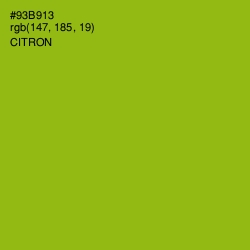 #93B913 - Citron Color Image
