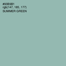 #93B9B1 - Summer Green Color Image