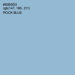 #93B9D3 - Rock Blue Color Image