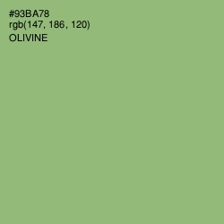 #93BA78 - Olivine Color Image