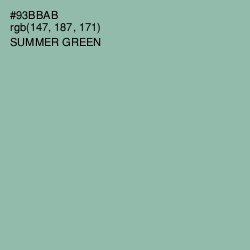 #93BBAB - Summer Green Color Image