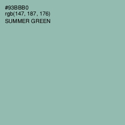 #93BBB0 - Summer Green Color Image