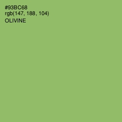 #93BC68 - Olivine Color Image