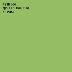 #93BE64 - Olivine Color Image