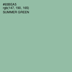 #93BEA5 - Summer Green Color Image
