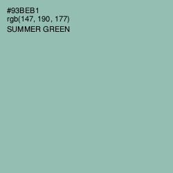 #93BEB1 - Summer Green Color Image