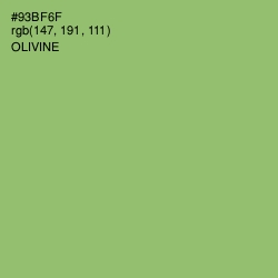 #93BF6F - Olivine Color Image