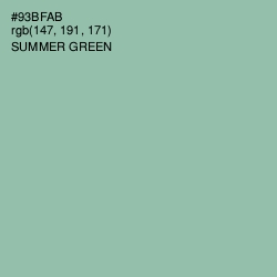 #93BFAB - Summer Green Color Image