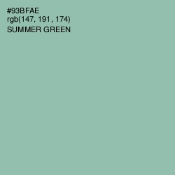 #93BFAE - Summer Green Color Image