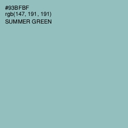 #93BFBF - Summer Green Color Image