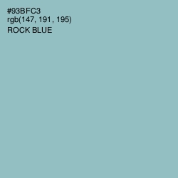 #93BFC3 - Rock Blue Color Image