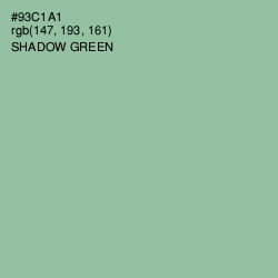 #93C1A1 - Shadow Green Color Image