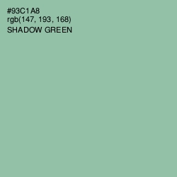 #93C1A8 - Shadow Green Color Image