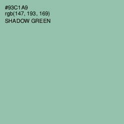 #93C1A9 - Shadow Green Color Image