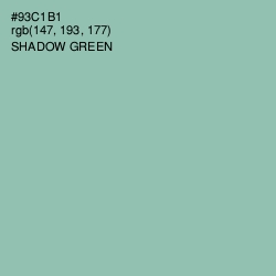 #93C1B1 - Shadow Green Color Image