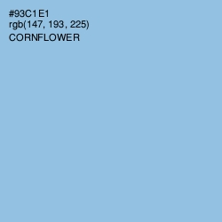 #93C1E1 - Cornflower Color Image