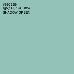 #93C2B9 - Shadow Green Color Image