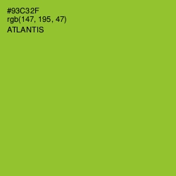 #93C32F - Atlantis Color Image