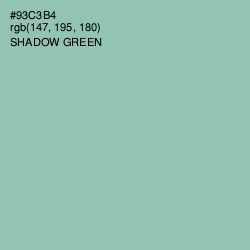 #93C3B4 - Shadow Green Color Image