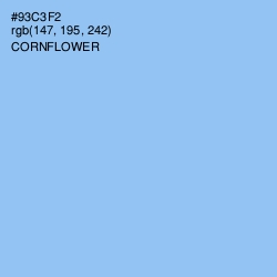 #93C3F2 - Cornflower Color Image